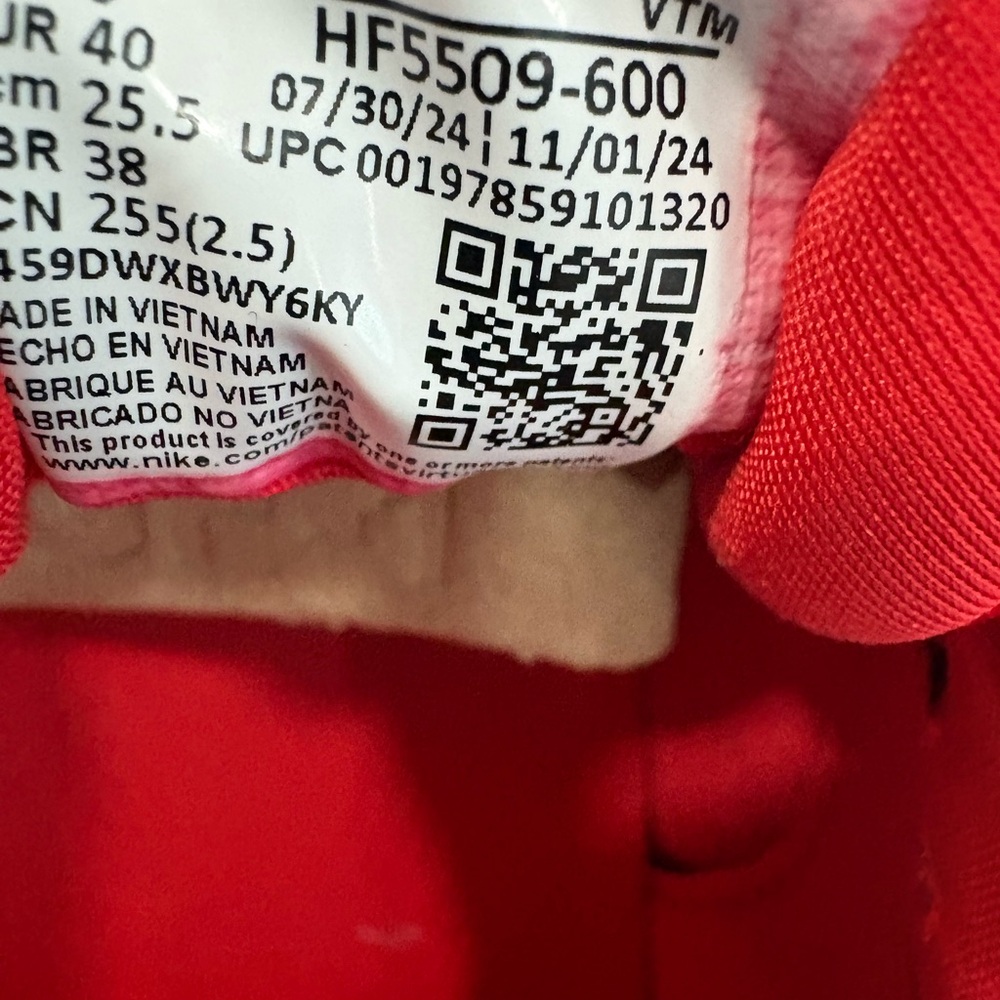 Nike Red Women's Air Max Athletic Sneakers - Picture 7 of 15